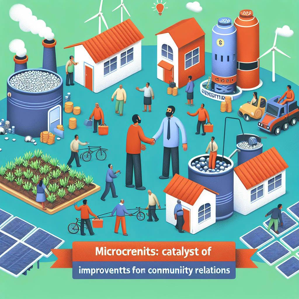 Microcredits: Catalysts for Improvements in Community Relations